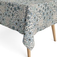 Kevkus Jacquard Tischdecke Beschichtete Baumwolle 160 cm Breite Dp530 Blumen Blätter Herbst Eckig Rund Oval von KEVKUS