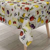 Kevkus Wachstuch Tischdecke 01562-01 Früchte Obst Küche Sommer Garten Eckig Rund Oval von KEVKUS