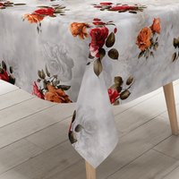 Kevkus Wachstuch Tischdecke 01748-01 Rote Rosen Auf Grau Eckig Rund Oval Kevkus Wachstuch Tischdecke 01748-01 Rote Rosen Auf Grau Eckig Rund Oval von KEVKUS