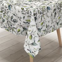 Kevkus Wachstuch Tischdecke 160 cm Breite Übergröße B5062-01 Apfelblüten Blätter Äste Eckig Rund Oval von KEVKUS
