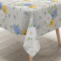 Kevkus Wachstuch Tischdecke C144491 Hortensien Blumen Sommer Gartentischdecke Eckig Rund Oval von KEVKUS