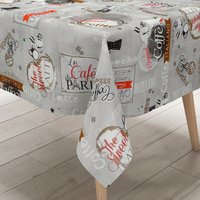 Kevkus Wachstuch Tischdecke K99B Grau Kaffeemotiv Kaffee Espresso Eckig Rund Oval Kevkus Wachstuch Tischdecke K99B Grau Kaffeemotiv Kaffee Espresso Eckig Rund Oval von KEVKUS