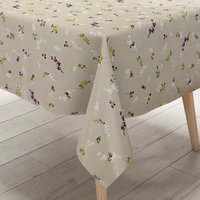 Kevkus Wachstuch Tischdecke P3030-3 Blumenwiese Gräser Sommer Beige Eckig Rund Oval von KEVKUS