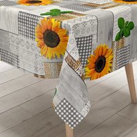 Kevkus Wachstuch Tischdecke Pc130-1 Sonnenblumen Basilikum Holz Eckig Rund Oval Kevkus Wachstuch Tischdecke Pc130-1 Sonnenblumen Basilikum Holz Eckig Rund Oval von KEVKUS