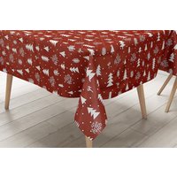 Wachstuch Tischdecke Weihnachten Cy60 Rot Eckig Rund Oval Wachstuch Tischdecke Weihnachten Cy60 Rot Eckig Rund Oval von KEVKUS