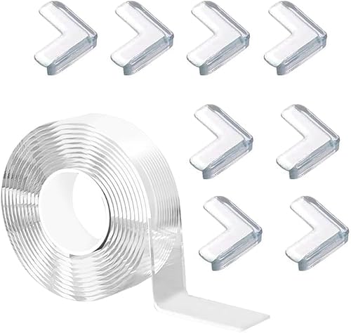 KEWAYO 3M Kantenschutz für Möbel und 8 Eckenschützer, vorklebend, transparent, vorklebend, PVC, Schutz für Schränke, Schubladen KEWAYO 3M Kantenschutz für Möbel und 8 Eckenschützer, vorklebend, transparent, vorklebend, PVC, Schutz für Schränke, Schubladen von KEWAYO