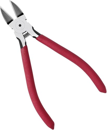 KEWAYO Seitenschneider Klein,Drahtbündigschneider, Elektronik Seitenschneider Drahtschneider Mini,Präzisionsschneide-Zange,Super Knips für Harte, Weiche und Extrem Feine Drähte Schmuck (6-Zoll) von KEWAYO