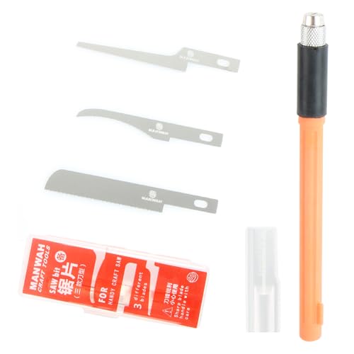 KEWAYO Mini Handsäge Set für Modellbau & DIY, 3 Wechselbare Arten Sägeklinge, Ideal für Holz, Äste, Bastelprojekte & Gartenarbeit, Metallsägeblättern mit Aufbewahrungstasche KEWAYO Mini Handsäge Set für Modellbau & DIY, 3 Wechselbare Arten Sägeklinge, Ideal für Holz, Äste, Bastelprojekte & Gartenarbeit, Metallsägeblättern mit Aufbewahrungstasche von KEWAYO