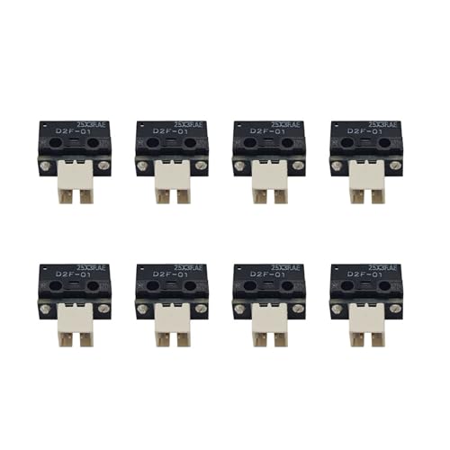 KEXIAO 01 Endschalter D2F-01 ERCF 2 Endanschlag mit PH2.0-Anschluss für 3D-Druckerteile und Einzelplatinen-Projekte, 8 Stück von KEXIAO