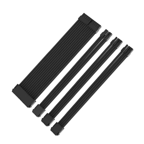 KEXIAO 24-poliges Mainboard- und GPU-PCIE-CPU, 8-polig, buntes Modulkabel, Computer, 18 AWG, Netzteil-Verlängerungskabel-Set KEXIAO 24-poliges Mainboard- und GPU-PCIE-CPU, 8-polig, buntes Modulkabel, Computer, 18 AWG, Netzteil-Verlängerungskabel-Set von KEXIAO