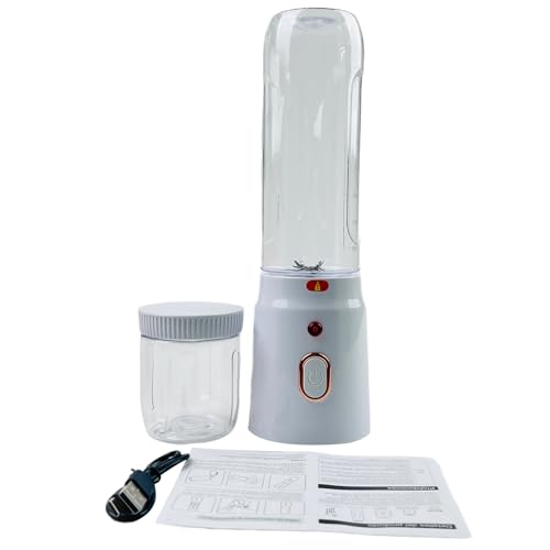 KEXIAO 450 ml elektrischer USB-wiederaufladbarer schnurloser Entsafter, leistungsstarker Entsafter zum Mischen von Entsafter, Lebensmittelmischung von KEXIAO