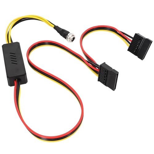 KEXIAO DC 5,5 x 2,5 auf Stromkabel, 12 V auf 5 V, DC5525 auf Splitter-Steckverbinder, Kabel für Computer-Festplatte von KEXIAO