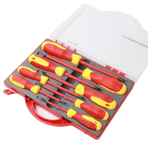 KEXIAO Isolierte Elektriker Schraubendreher Set Magnetischer Schraubendreher Werkzeugset Elektrisch Multifunktional Austauschbar KEXIAO Isolierte Elektriker Schraubendreher Set Magnetischer Schraubendreher Werkzeugset Elektrisch Multifunktional Austauschbar von KEXIAO