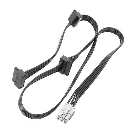 KEXIAO PCIE Grafikkartenkabel für 15-polige GPU-Modul-Linie, 16 AWG, gerade/Ellenbogenkopf von KEXIAO