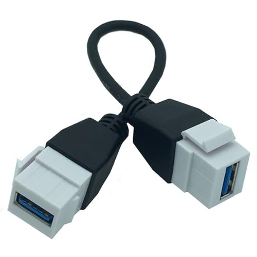 KEXIAO USB 3.0 Kabel USB 3.0 A Buchse auf Stecker Panel Mount Insert Adapter für Wandsteckdose Frontplatte Panel Mount KEXIAO USB 3.0 Kabel USB 3.0 A Buchse auf Stecker Panel Mount Insert Adapter für Wandsteckdose Frontplatte Panel Mount von KEXIAO