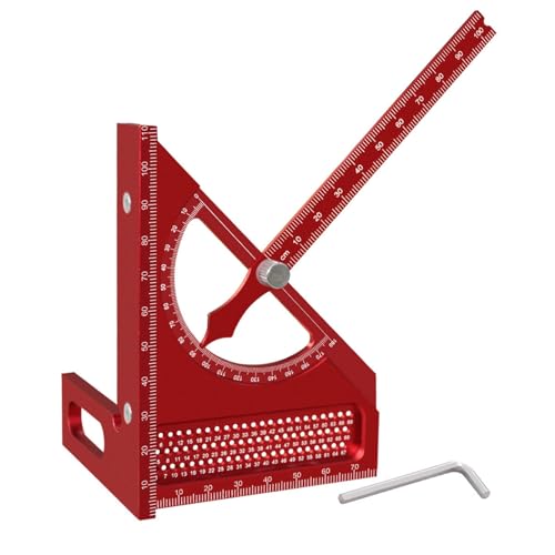 KEXIAO Winkelmesser aus Aluminiumlegierung, 180 Grad verstellbare Winkel, Werkzeug für präzise Holzbearbeitung und Bauprojekte KEXIAO Winkelmesser aus Aluminiumlegierung, 180 Grad verstellbare Winkel, Werkzeug für präzise Holzbearbeitung und Bauprojekte von KEXIAO