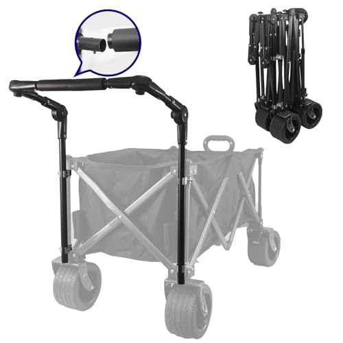 Universal klappbarer Wagen Schiebegriff mit Edelstahl-Verbindern, Faltbarer Schiebe- und Zuggriff für zusammenklappbare Wagen/Costco-Wagen/Gartenwagen/Kinderwagen,ob runder oder eckiger Ausziehbar Universal klappbarer Wagen Schiebegriff mit Edelstahl-Verbindern, Faltbarer Schiebe- und Zuggriff für zusammenklappbare Wagen/Costco-Wagen/Gartenwagen/Kinderwagen,ob runder oder eckiger Ausziehbar von KEXIKELE