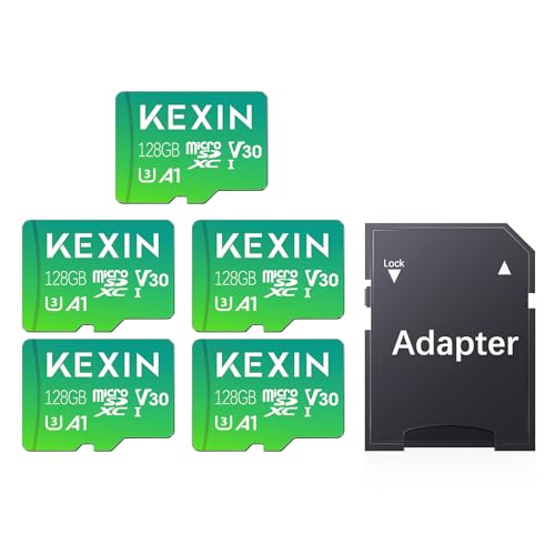 KEXIN SD Karte 128GB Micro SD Karten 5er Pack Speicherkarte Micro SDXC U3, A1, V30, C10 Micro SD Card KEXIN SD Karte 128GB Micro SD Karten 5er Pack Speicherkarte Micro SDXC U3, A1, V30, C10 Micro SD Card von KEXIN