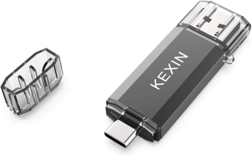 KEXIN USB C Stick, USB Stick 128GB OTG USB 3.0 Speicherstick Dual Type C 128G Flash Laufwerk für Typ-C Handy, PC, Laptop von KEXIN