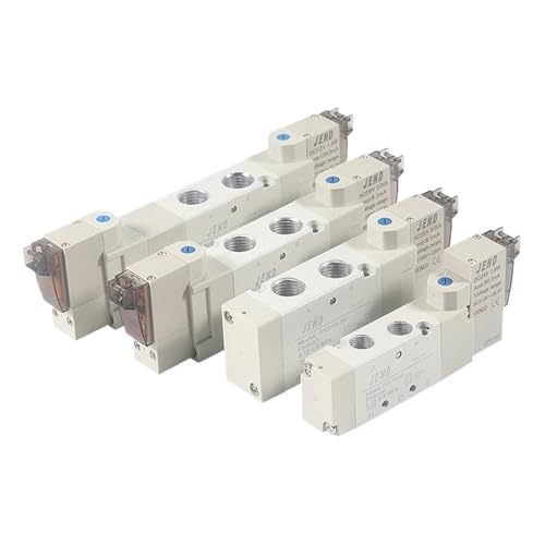 1PCS Luftmagnetventile 5V110-06 5V210-08 5V220-06 5V230-08 DC12V DC24V AC220V Pneumatisches Elektroventil(5V220-08 AC220V,With 4mm Fitting) von KEXOTRACB