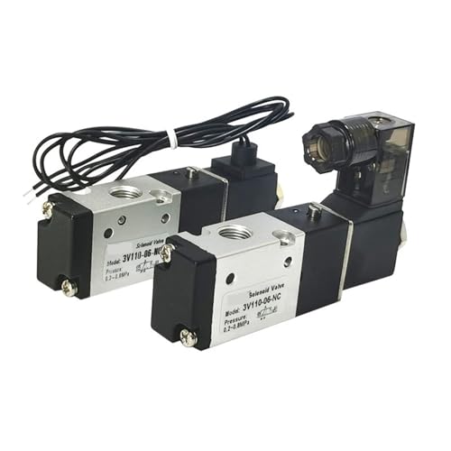 3V110-06 3V110-06-NO Magnetluftventil 3Port 2 Position 1/8 "Normal Geschlossen Valvula Neumatico, pneumatische Ventile DC12V DC24V AC(3V110-06-NC-G-PC8-01,AC220V) von KEXOTRACB