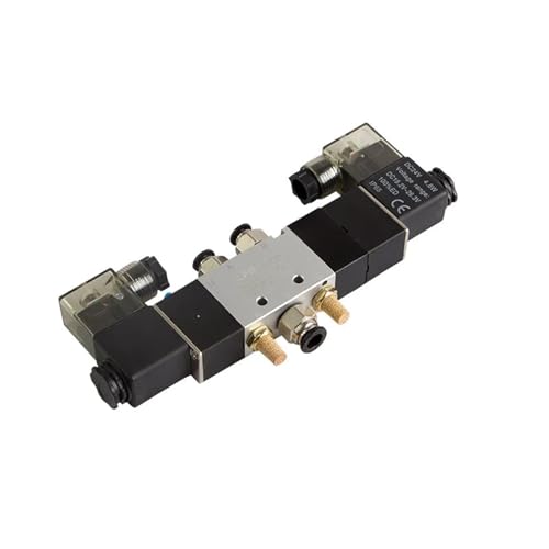 4V230C-08 4V230E-08 4V230P-08 SOLENOID PNEUMAT 5 Way 3 Position 1/4" Pneumatic Solenoid Valve 12 24V AC110V 220V valve pneumatic(4V230P-08 DC24V,With 8mm fittings) von KEXOTRACB