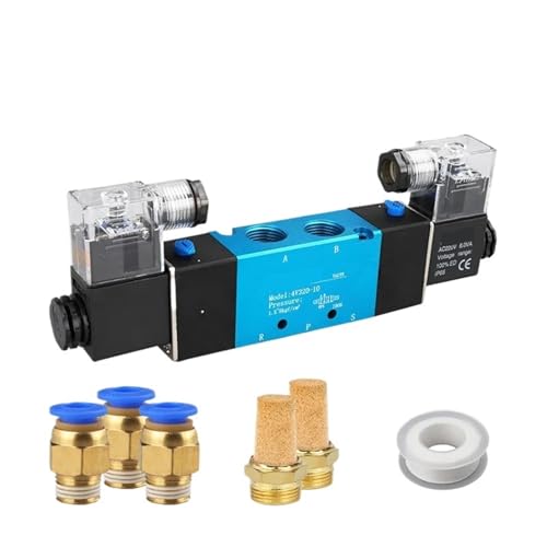 4V320-10 Doppelspule Pilotgesteuertes Elektrisches 2-Positionen-5-Wege-Pneumatik-Magnetventil(4V320-10 DC24V,With 8mm) von KEXOTRACB
