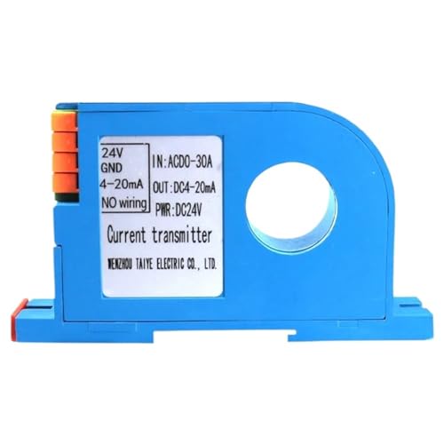 Current Sensor Transmitter Output Input 0-10V 4-20mA Output Transducer Converter DC24V Power 22mm(200A,DC0-10V) von KEXOTRACB