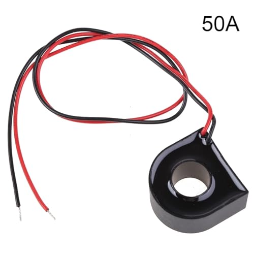 High-performance Mini Ct Current Transformer Ac Micro Coils Precision Lead Wire 5A/20A/30A/50A with Red Black 2 Cables(50A) von KEXOTRACB
