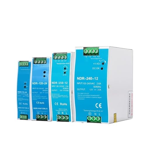 NDR-75W 120W 150W 240W 480W DIN Rail Switching Power Supply 12V 24V 100-240v AC To DC Industrial Transformer Led Driver(12V,75W_100-240V) von KEXOTRACB