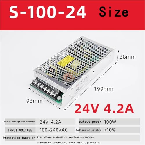 S-50-24 S-100-24 S-350-24 LED switching power supply AC 220V to DC24V 50W 100Wransformer power supply(S-100-24) von KEXOTRACB