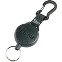 Key-bak - Schlüsselroller mit Karabiner, schwarz von KEY-BAK
