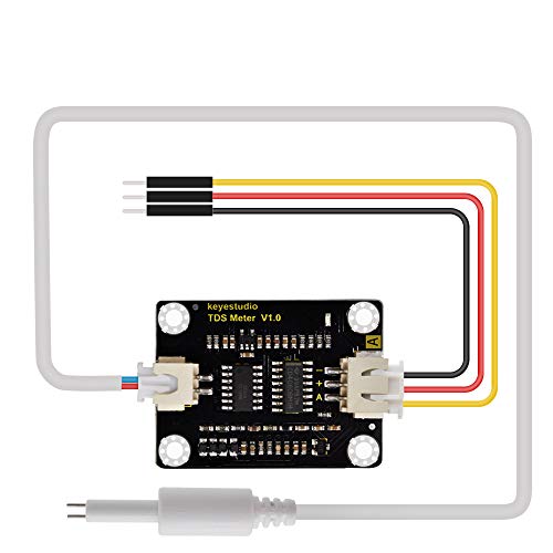 KEYESTUDIO Analoger TDS-Sensor Wasserleitfähigkeitssensor zur Flüssigkeitserkennung Wasserqualitäts-Überwachungsmodul für Arduino IDE KEYESTUDIO Analoger TDS-Sensor Wasserleitfähigkeitssensor zur Flüssigkeitserkennung Wasserqualitäts-Überwachungsmodul für Arduino IDE von KEYESTUDIO