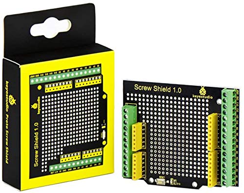 KEYESTUDIO Proto Screw Shield Assembled Bindingpost Proto Shield Terminal Prototype Expansion Board for Arduino Controller UN0 R3 Board KEYESTUDIO Proto Screw Shield Assembled Bindingpost Proto Shield Terminal Prototype Expansion Board for Arduino Controller UN0 R3 Board von KEYESTUDIO