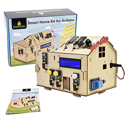 KEYESTUDIO Smart Home Kit Ultimate Starter Kit, Kompatibel mit Arduino IoT Vollständigster Elektronik Projekt Baukasten mit UN0 R3 Mikrocontroller Board und Zubehör für 14+ Teenegeer KEYESTUDIO Smart Home Kit Ultimate Starter Kit, Kompatibel mit Arduino IoT Vollständigster Elektronik Projekt Baukasten mit UN0 R3 Mikrocontroller Board und Zubehör für 14+ Teenegeer von KEYESTUDIO