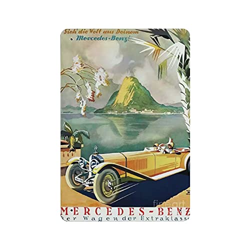 KEYGAMER Mercedes Benz Vintage Metall-Blechschild, Vintage Plakette Poster Garage Bar Home Wanddekoration 20,3 x 30,5 cm von KEYGAMER