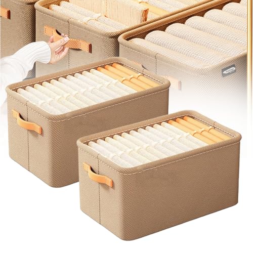 KEYGEM Aluminiumk Cation Multi-Functional Folding Wardrobe, Pickelect Storage Boxes, Ultra Space Clothes Drawer Organizer Closet, Pickelect Foldable Wardrobe Storage Boxes (White,m) von KEYGEM