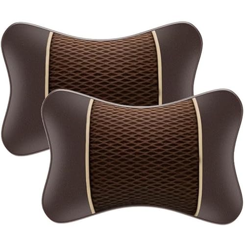 KEYLEON 2 Stück Auto Nackenkissen Kopfstütze für Seat/Cupra Ateca ab 2016, Ergonomische Nackenstütze Kissen Auto Reisekissen Kopfstütze Für Autositze,Brown KEYLEON 2 Stück Auto Nackenkissen Kopfstütze für Seat/Cupra Ateca ab 2016, Ergonomische Nackenstütze Kissen Auto Reisekissen Kopfstütze Für Autositze,Brown von KEYLEON
