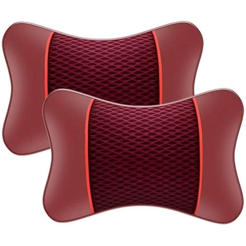 KEYLEON 2 Stück Auto Nackenkissen Kopfstütze für Seat/Cupra Ateca ab 2016, Ergonomische Nackenstütze Kissen Auto Reisekissen Kopfstütze Für Autositze,Red KEYLEON 2 Stück Auto Nackenkissen Kopfstütze für Seat/Cupra Ateca ab 2016, Ergonomische Nackenstütze Kissen Auto Reisekissen Kopfstütze Für Autositze,Red von KEYLEON