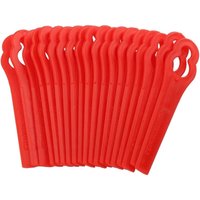 100 stücke Rasentrimmer Messer Kunststoff Ersatzmesser Set Kunststoffmesser für Einhell Rasentrimmer Zubehör FRT18A FRT18A1 Kunst 46155 FRT20A1 von KEYOUNG