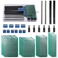 100PCS doppelseitiges Panel-Set einreihige Pin-Buchse Set Kurzschlusskappe Leiterplatte doppelseitig lackiertes Brett 100PCS doppelseitiges Panel-Set einreihige Pin-Buchse Set Kurzschlusskappe Leiterplatte doppelseitig lackiertes Brett von KEYOUNG