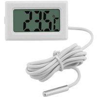 Keyoung - 2-in-1-LCD-Digital-Thermometer-Hygrometer mit externem Anschluss für Reptilien-Aquarium-Geflügel-Inkubator – Weiß von KEYOUNG