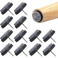 48PCS Nageln Möbelgleiter Stuhlgleiter Nageln Möbel Filz Stuhl Stuhlschoner Tischbeinschoner (22 mm) - mit Kunststoffbox von KEYOUNG