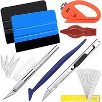 8 Stück Rakel Set für Tönungsfolie Auto Folierung Set Rakel Set für Folierung 2 Filzrakel Rakel Präzisionsmesser Cutter Messer mit 10 Klingen Car 8 Stück Rakel Set für Tönungsfolie Auto Folierung Set Rakel Set für Folierung 2 Filzrakel Rakel Präzisionsmesser Cutter Messer mit 10 Klingen Car von KEYOUNG