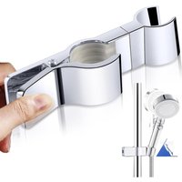 Duschkopfhalterung,Brausehalter Verstellbar,Handbrause Halterung,Badinstallationen,45° Drehbar Duschkopfhalterung Verstellbar,Duschstange Duschkopf von KEYOUNG