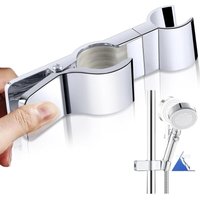 Duschkopfhalterung,Brausehalter Verstellbar,Handbrause Halterung,Badinstallationen,45° Drehbar Duschkopfhalterung Verstellbar,Duschstange Duschkopf von KEYOUNG
