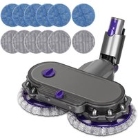 Wischaufsatz für Dyson V7 V8 V10 V11 V15 Staubsauger, Elektrischer Bodenwischer, abnehmbarem Wassertank und 12 waschbaren Mops von KEYOUNG