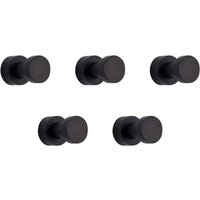 5er Set Rostfreie Wandhaken aus Metall für Bad & Küche Selbstklebend oder Wandmontage von KEYOUNG