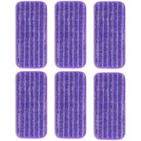 Keyoung - 6 wiederverwendbare Tücher für Swiffer WetJet, Mikrofaser-Wischpads, Mikrofaser-Wischpads, Mopp-Ersatz, wiederverwendbares Wischpad zum von KEYOUNG