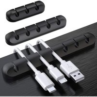 Keyoung - Kabelhalter Kabelclips, [3 Stück] kabelmanagement Selbstklebend Kabel Organizer Vielzwecke Kabelführung Set für Schreibtisch Computer pc, von KEYOUNG